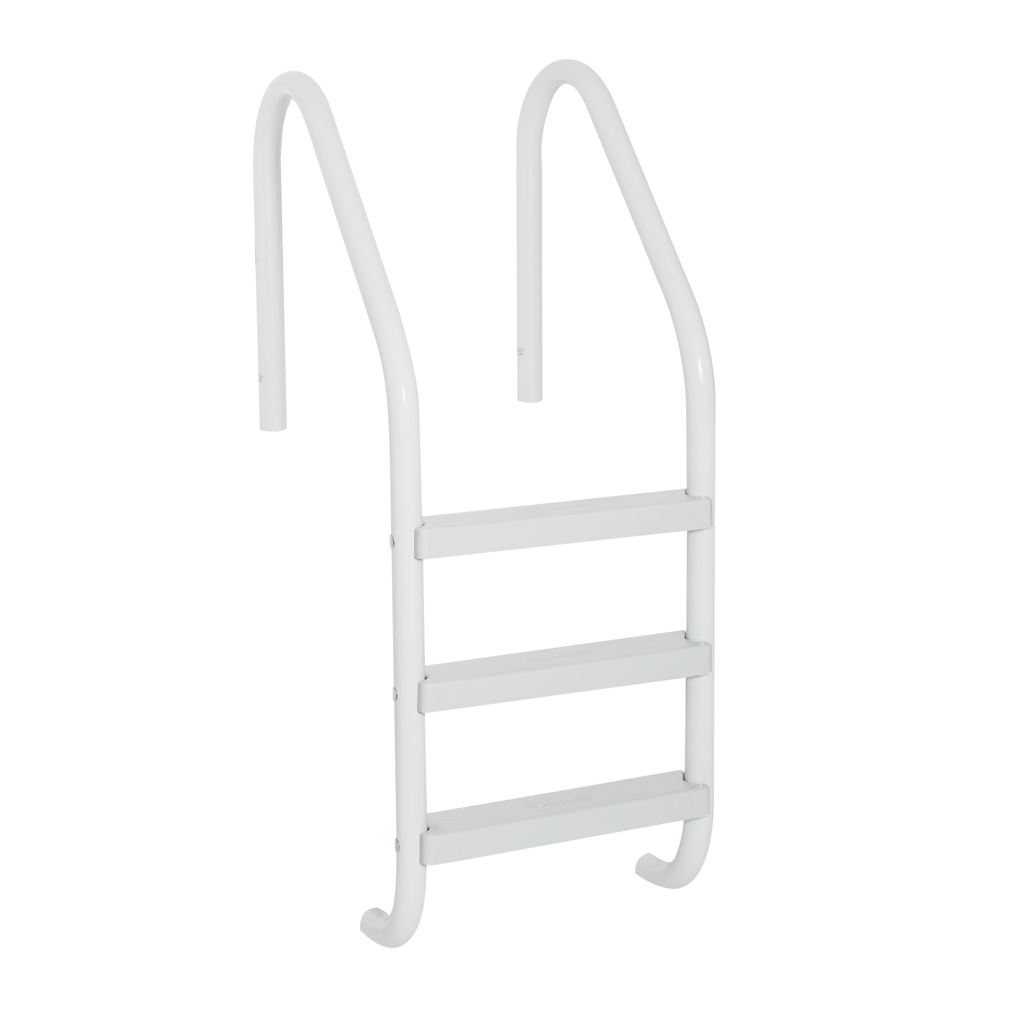 3 Step High Impact Polymer In-Ground Pool Ladder - White