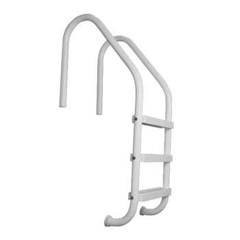 3 Step High Impact Polymer In-Ground Pool Ladder - Graphite Gray