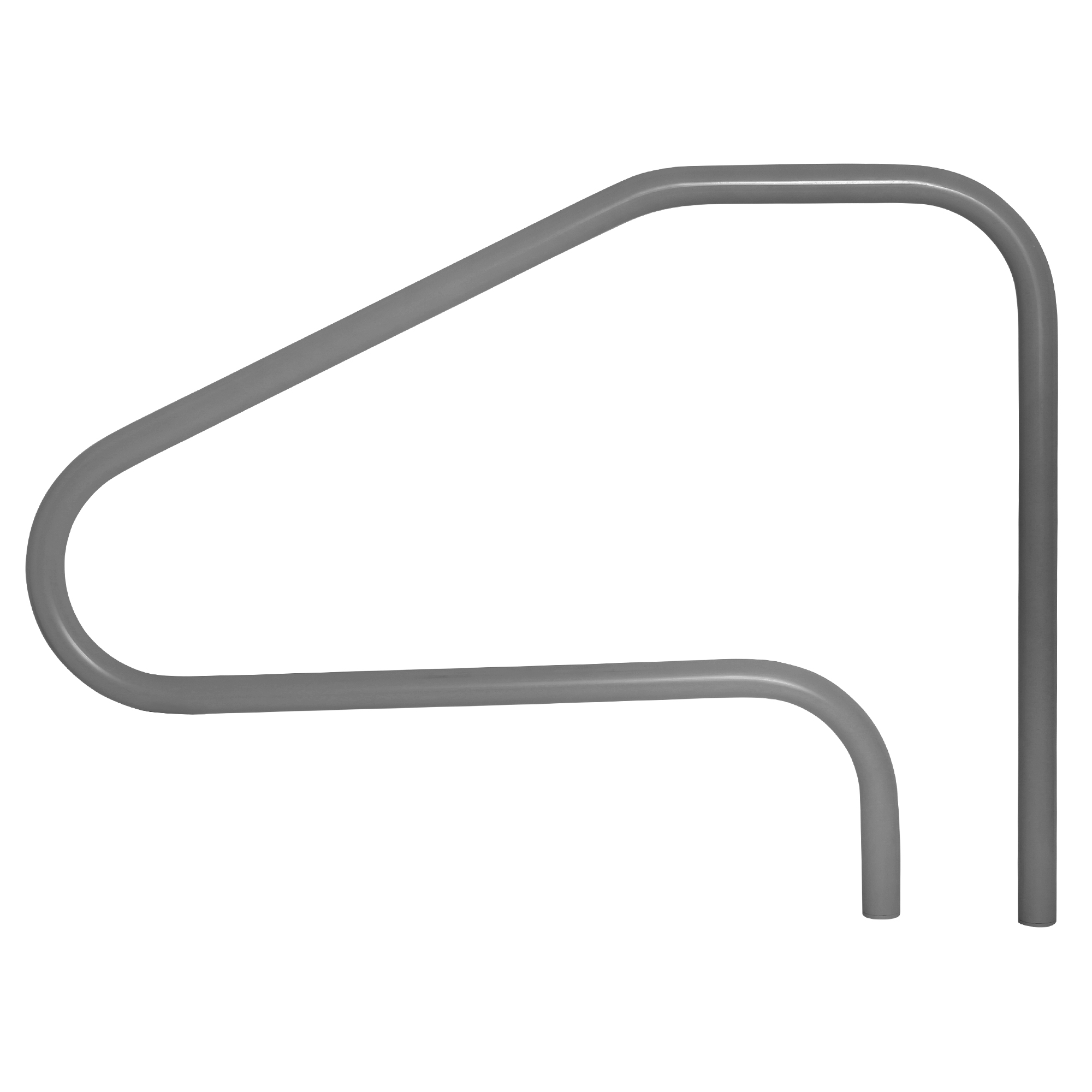 Polymer Horizontal Deck Mounted Handrail - Graphite Gray