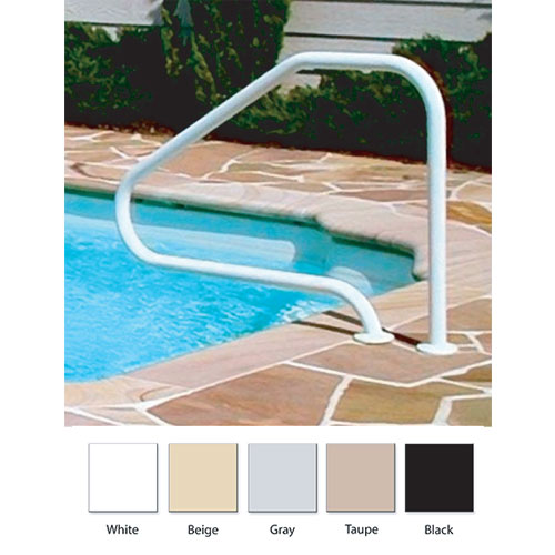 Polymer Horizontal Deck Mounted Handrail - Taupe