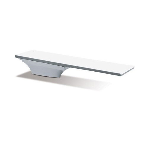 6' Fibre-Dive Radiant White Diving Board & White Flyte-Deck Stand