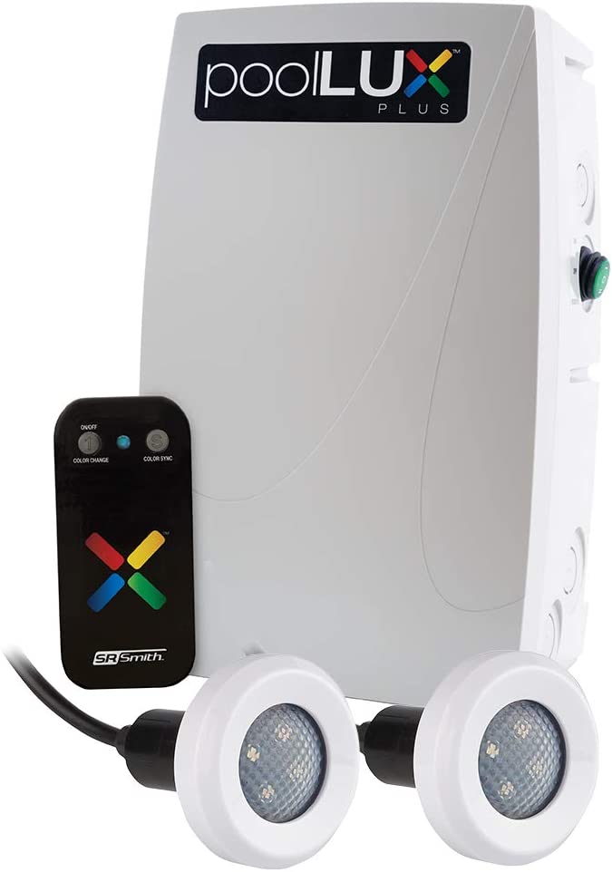 S.R.Smith poolLUX Plus 60w Controller w/Remote and (2) Treo LED Light