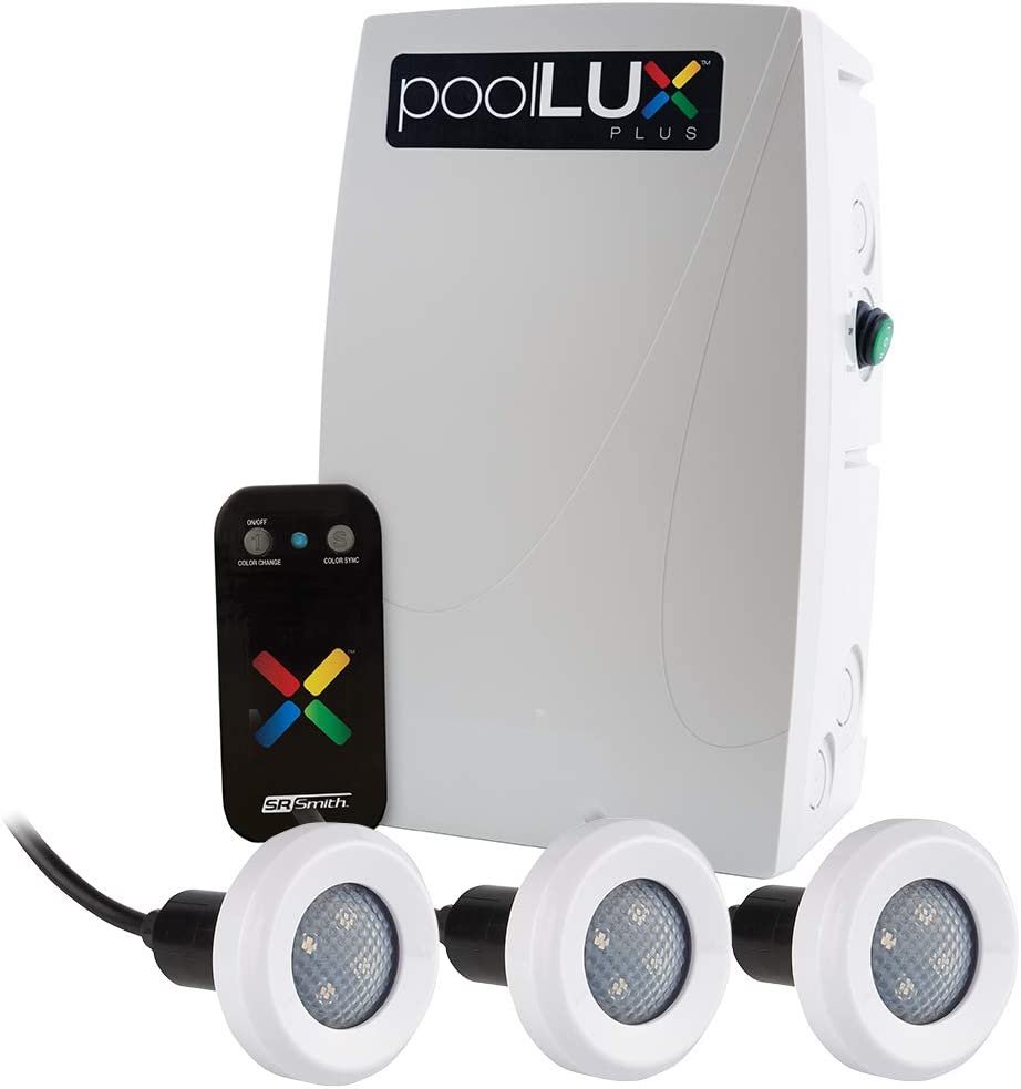 S.R.Smith poolLUX Plus 60w Controller w/Remote and (3) Treo LED Light