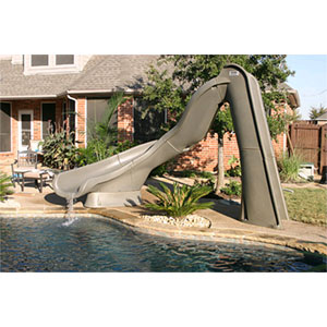 S.R. Smith 8' Turbo Twister Pool Slide - Sandstone - Right Turn