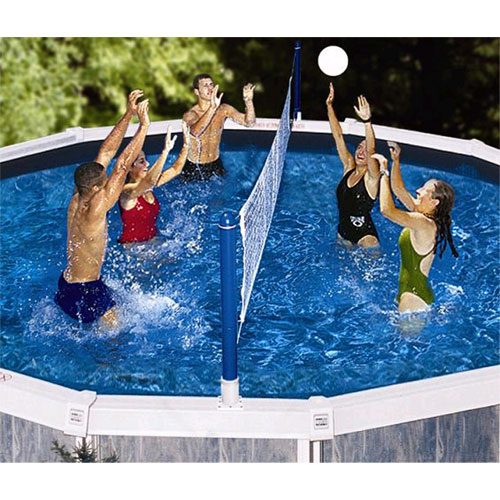 Cross Pool Volleyball Game Set - Above Ground Pool