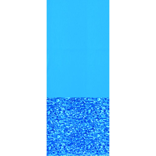 12' Round Blue Wall/Swirl Bottom Overlap Above Ground Pool Liner - 20 ga.