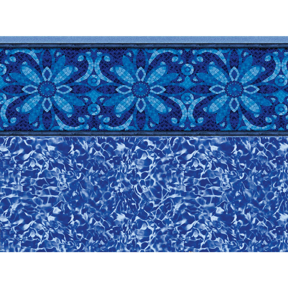 Tara 12 x 24 Rectangle / Oval / Grecian Lotus 20 Mil Inground Pool Liner