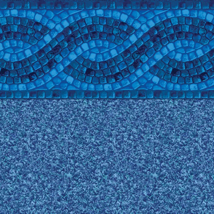 Tara 20 x 40 Rectangle / Oval / Grecian Ocean Wave 20 Mil Inground Pool Liner