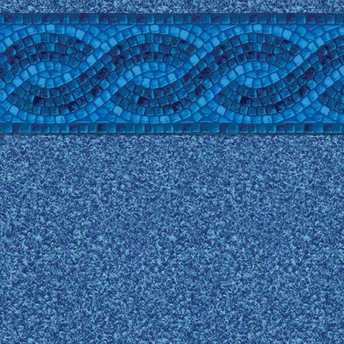 Tara 12 x 24 Rectangle Ocean Wave 20 Mil Inground Pool Liner