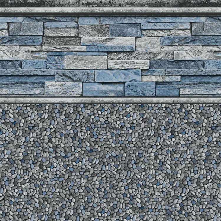 Tara 20 x 40 Rectangle / Oval / Grecian Paintrock 20 Mil Inground Pool Liner
