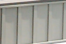 15' Round Half Batten Board Siding - White