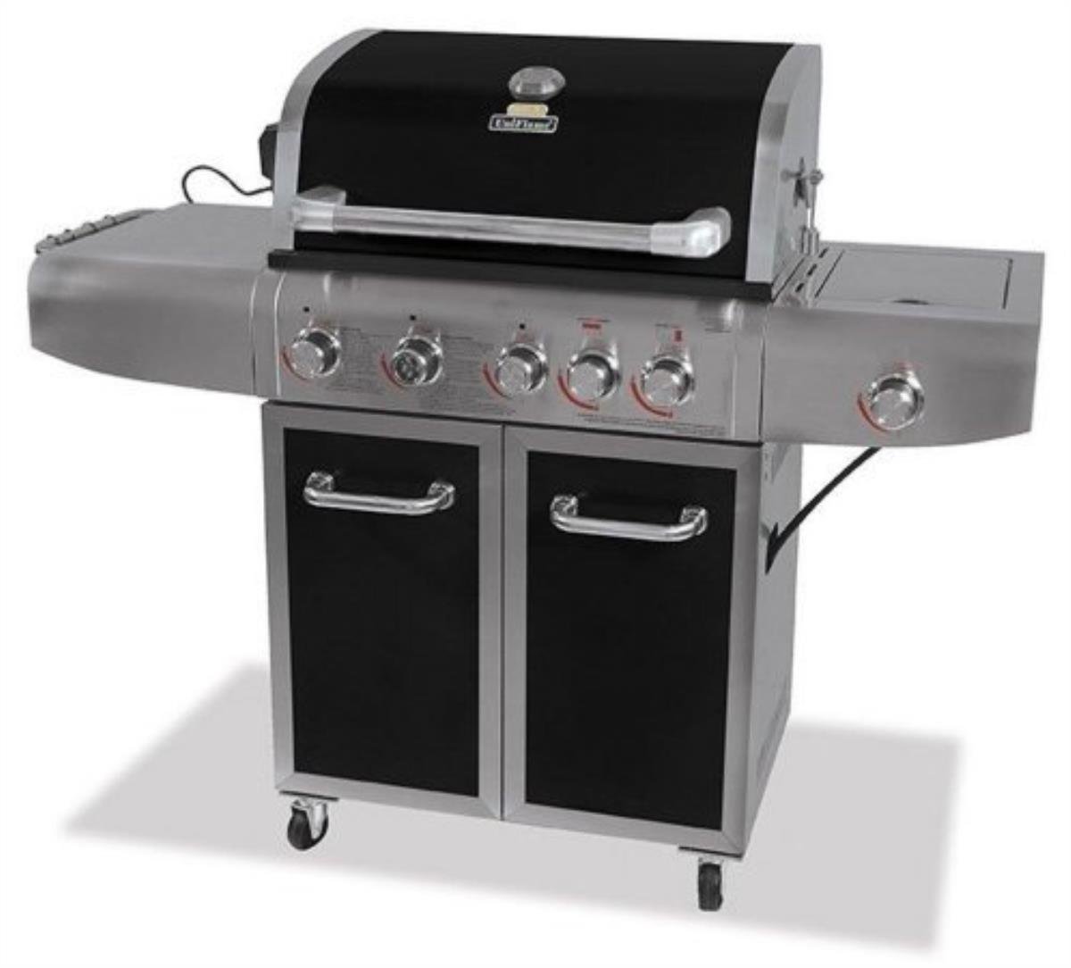 UniFlame Deluxe Outdoor 72k BTU LP Gas Barbecue Grill w/Rotisserie, GBC1273SP