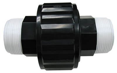 Hayward Self-Aligning Double Male End Union - 1 1/2