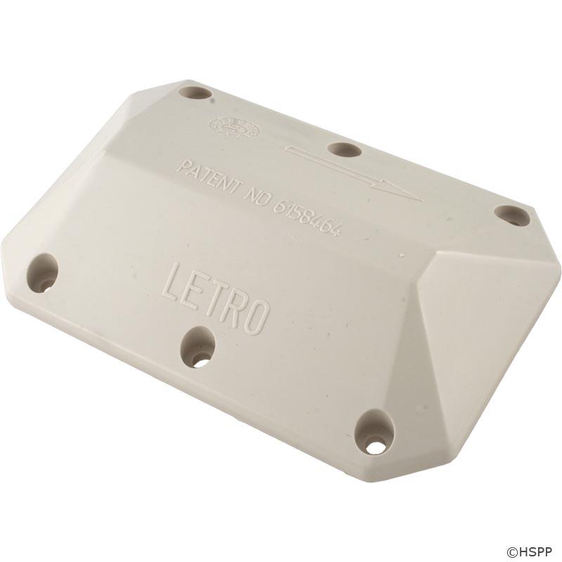 Top Cover, Pentair Letro LX2000/LX5000G Cleaners, Backup Valve