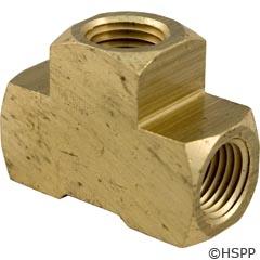 Pentair Tee 1/4 Brass